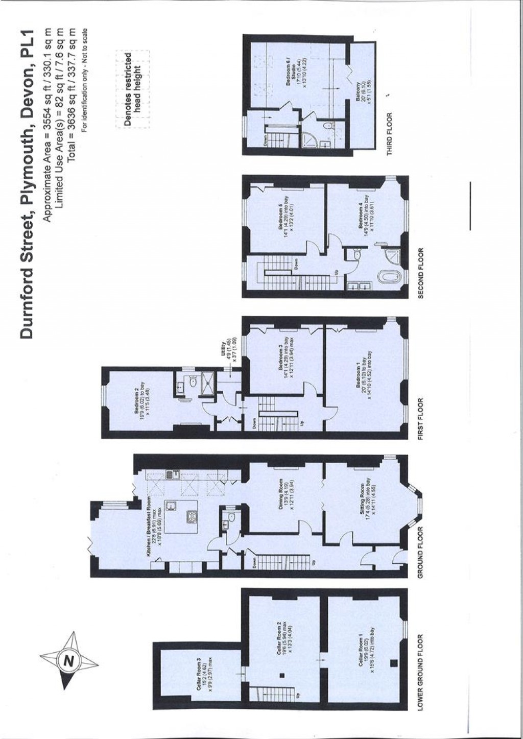 Floorplans For Durnford Street, Plymouth