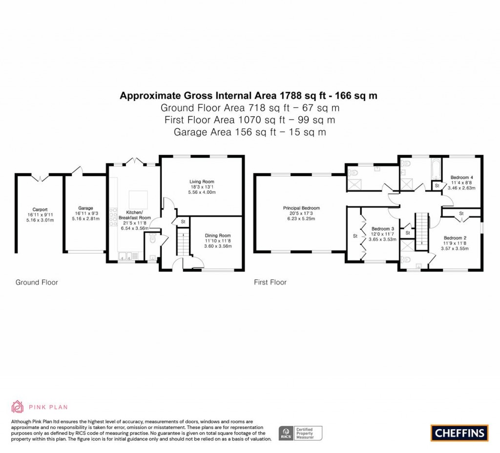 Floorplans For South Park Drive, Papworth Everard