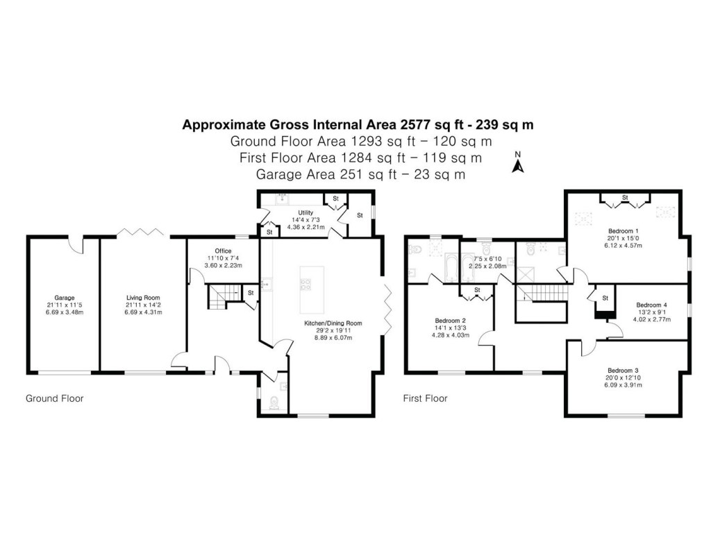 Floorplans For Wicken Road, Newport, Saffron Walden