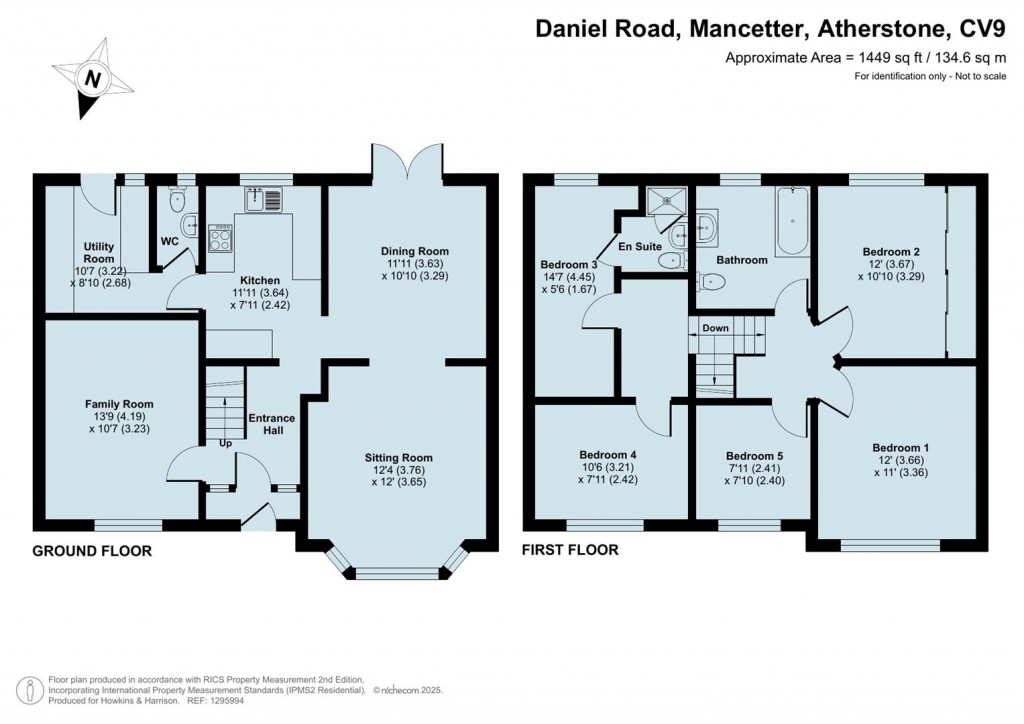 Floorplans For Daniel Road, Mancetter, CV9