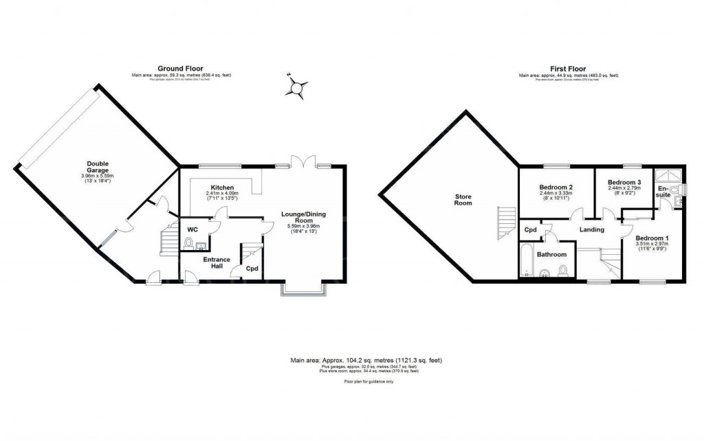 Floorplans For Granta Mead Close, Newport, Saffron Walden