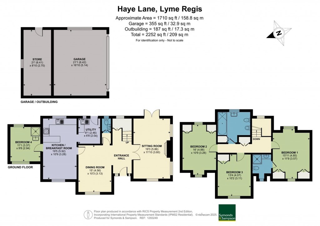 Floorplans For Haye Lane, Lyme Regis