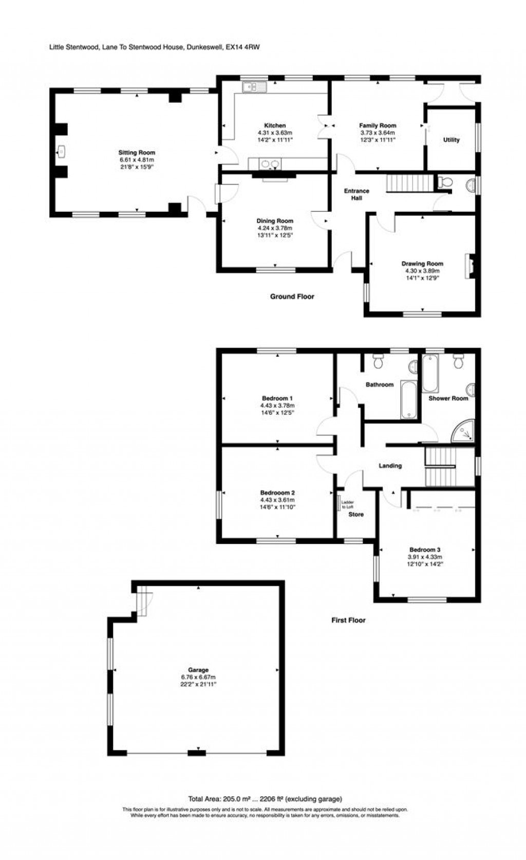 Floorplans For Dunkeswell, Honiton