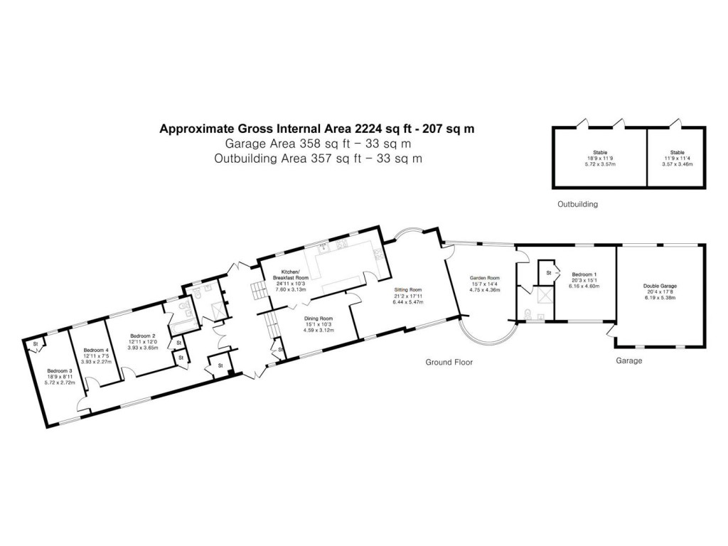 Floorplans For Water End, Ashdon, Saffron Walden