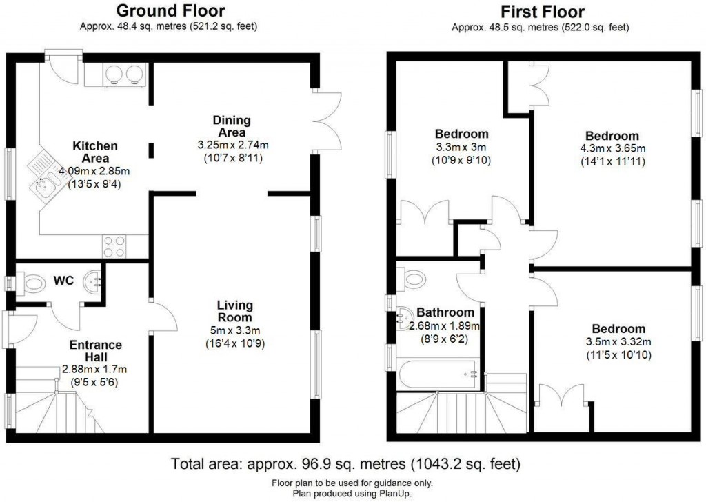 Floorplans For Woburn Place, Duxford, Cambridge
