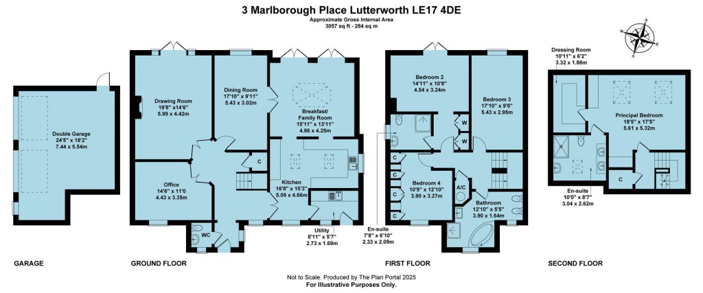 Floorplans For Marlborough Place, Lutterworth, LE17