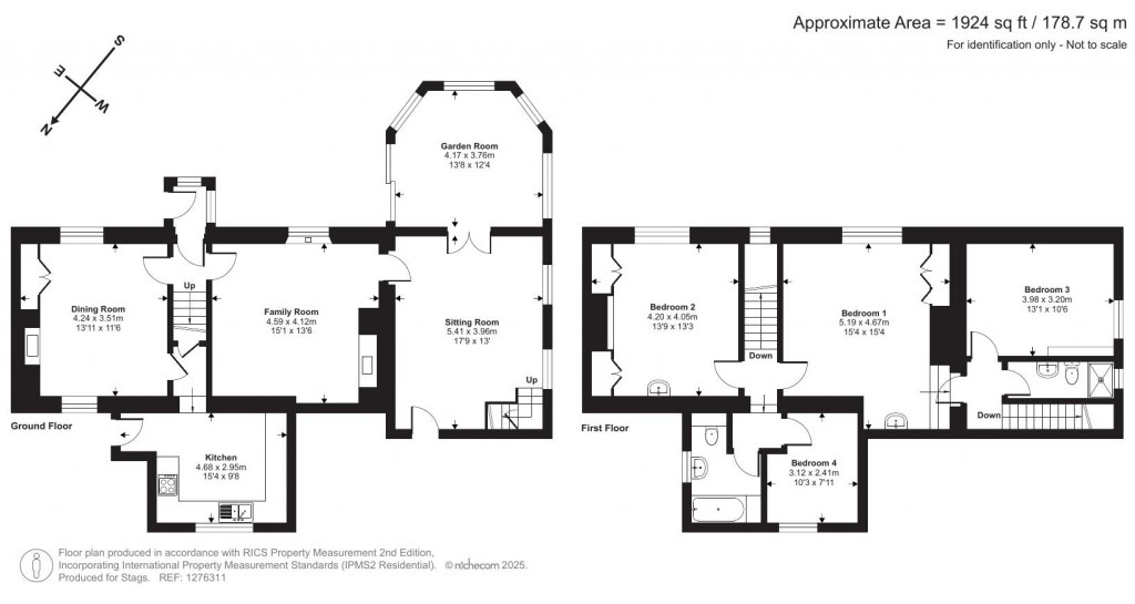 Floorplans For Higher Clovelly, Bideford