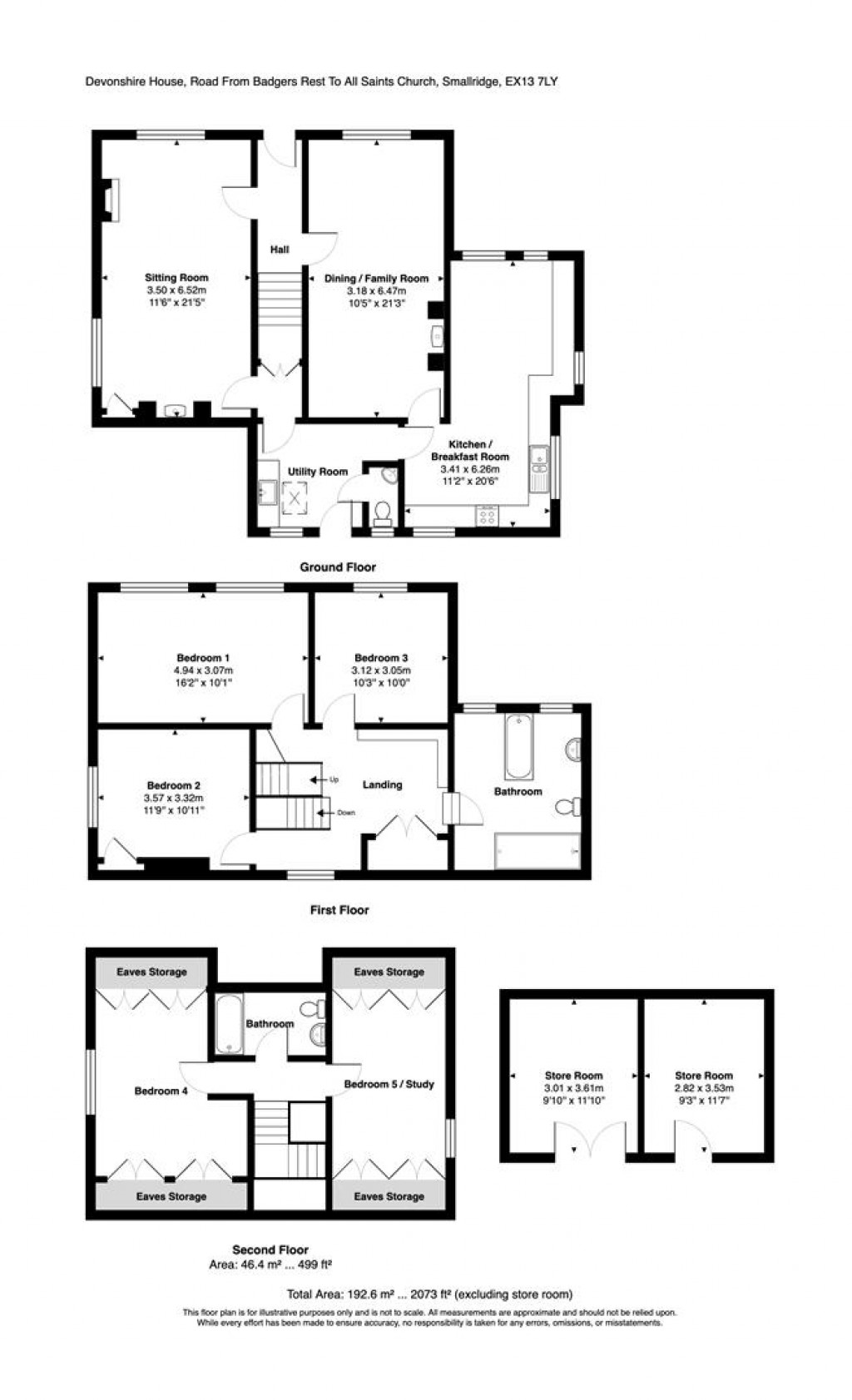 Floorplans For Smallridge, Axminster