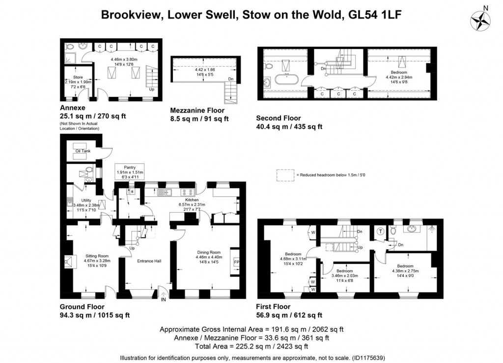 Floorplans For Lower Swell, Gloucestershire