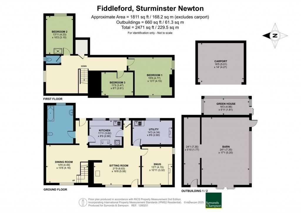 Floorplans For Fiddleford, Sturminster Newton