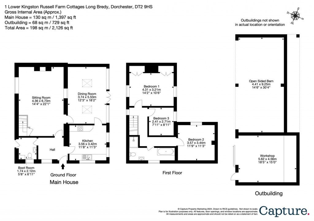 Floorplans For Lower Kingston Russell Farm, Long Bredy
