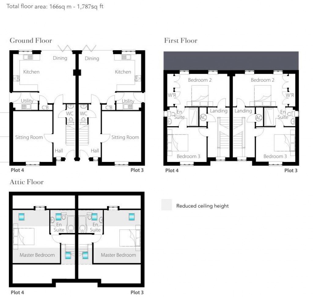 Floorplans For The Skylark (Plot 4), Homefield Green, Medbourne, Market Harborough