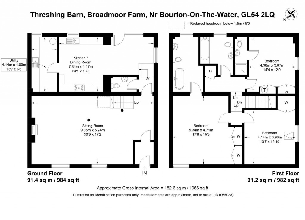 Floorplans For Nr. Bourton-on-the-Water, Gloucestershire