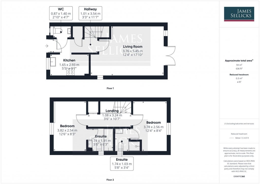 Floorplans For The Chimes, Rose Court, Tilton On The Hill, Leicestershire