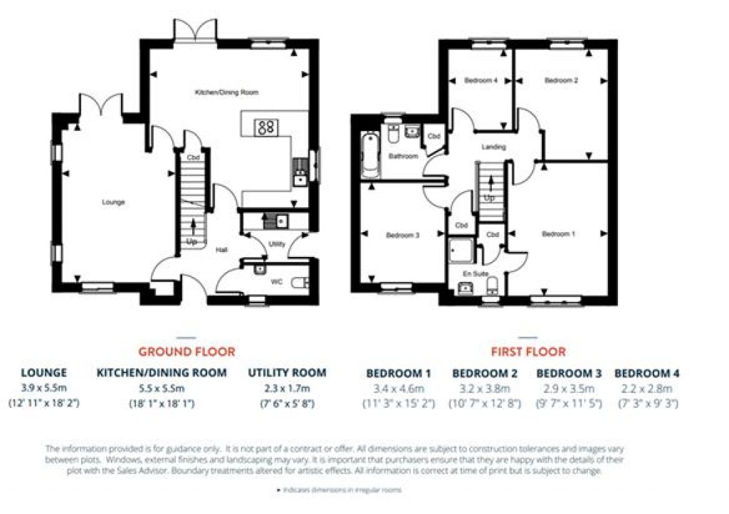 Floorplans For Off Culmstock Road, Hemyock