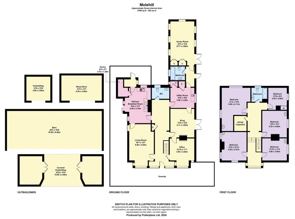 Floorplans For Cranmore, Isle of Wight