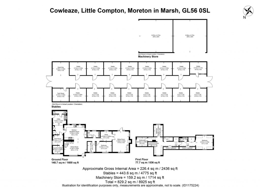 Floorplans For Little Compton, Gloucestershire