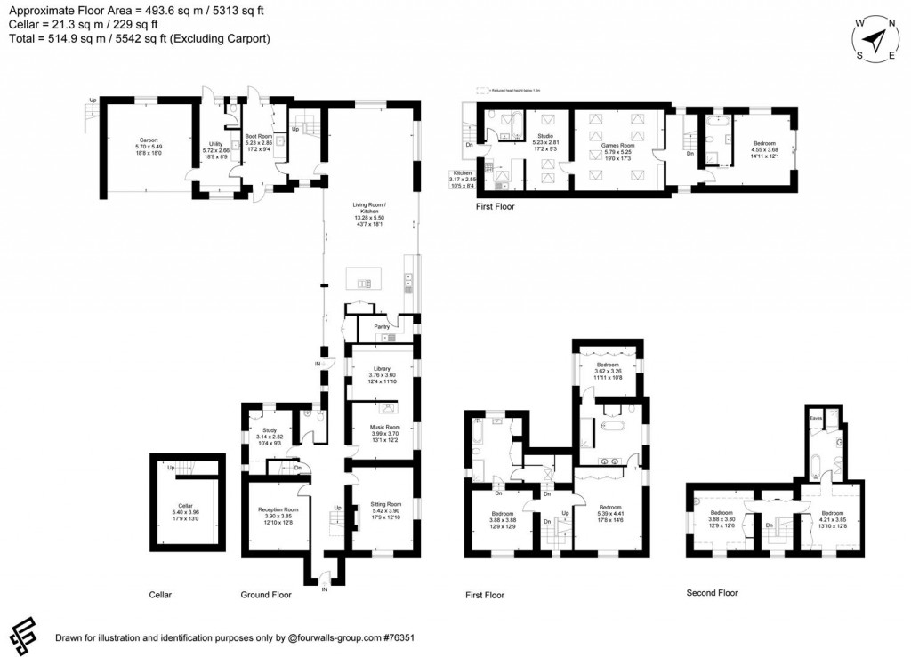 Floorplans For Nr Bibury, Gloucestershire