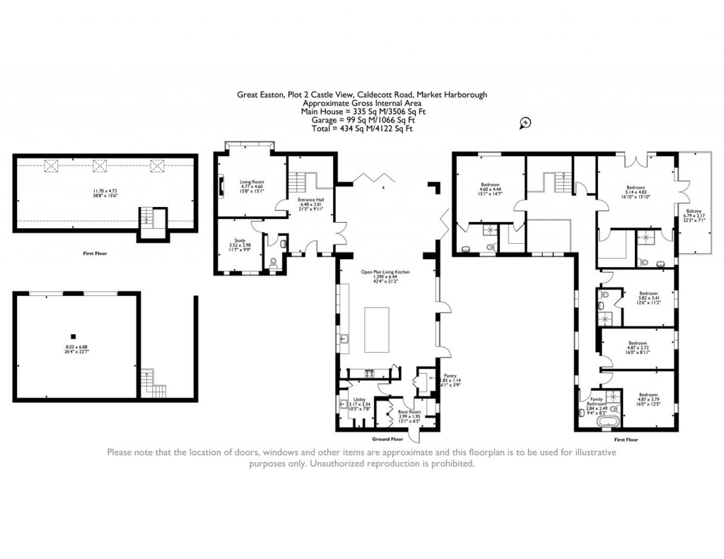 Floorplans For Caldecott Road, Great Easton, Market Harborough