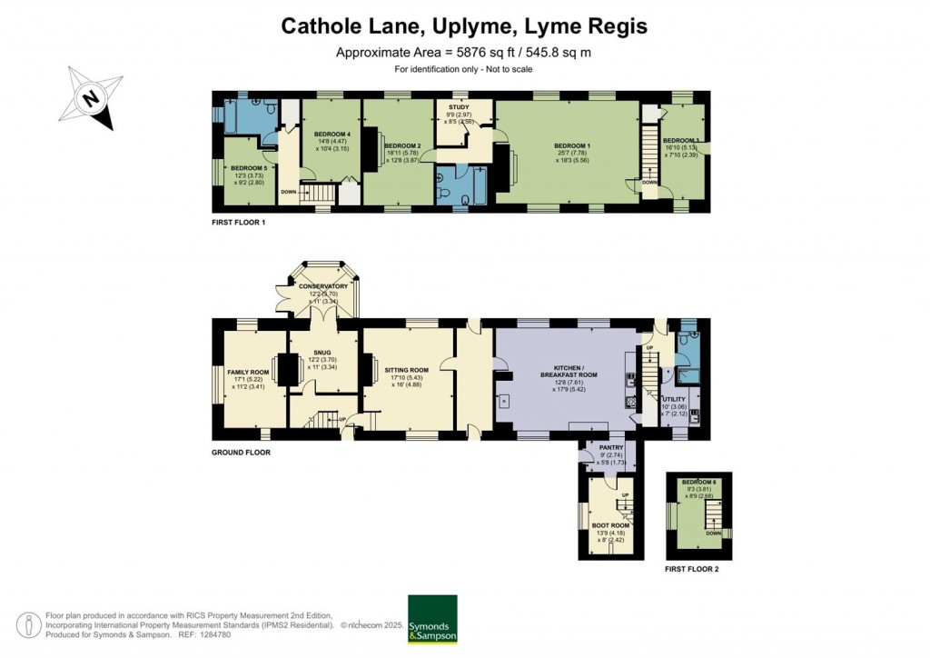 Floorplans For Cathole Lane, Uplyme, Lyme Regis