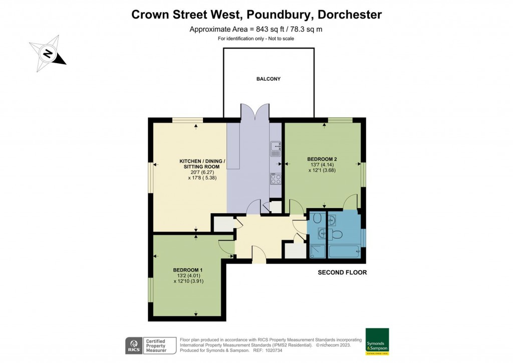 Floorplans For 25 Crown Street West, Poundbury, Dorchester