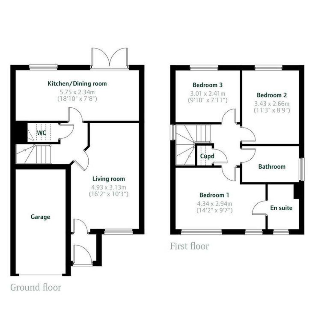 Floorplans For Tigers Road, Fleckney, Leicestershire