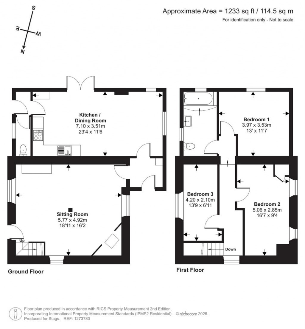 Floorplans For Silver Street, Curry Mallet, Taunton