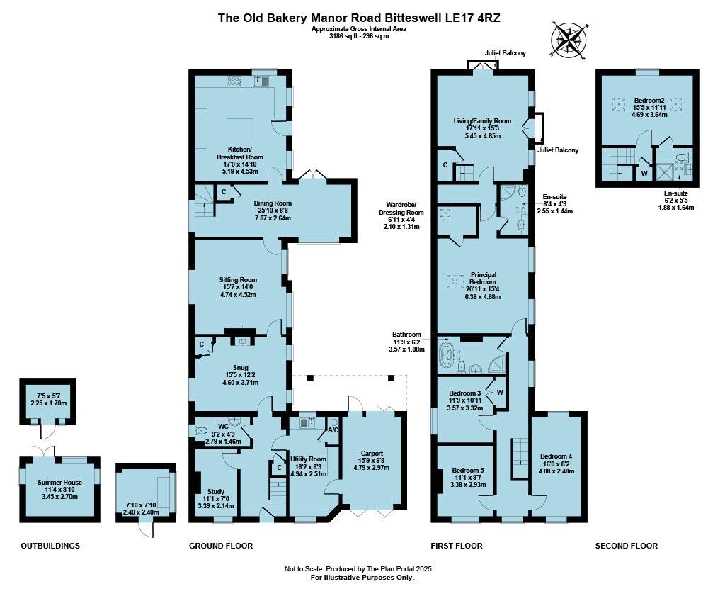 Floorplans For Manor Road, Bitteswell, Lutterworth