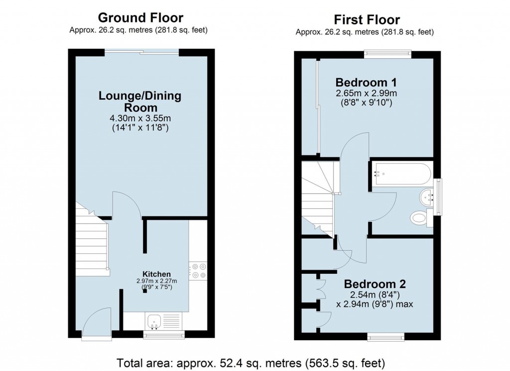 Floorplans For Riverstone Way, Hunsbury Meadows, Northampton, NN4