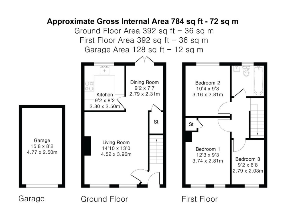 Floorplans For Cherry Garden Lane, Newport, Saffron Walden