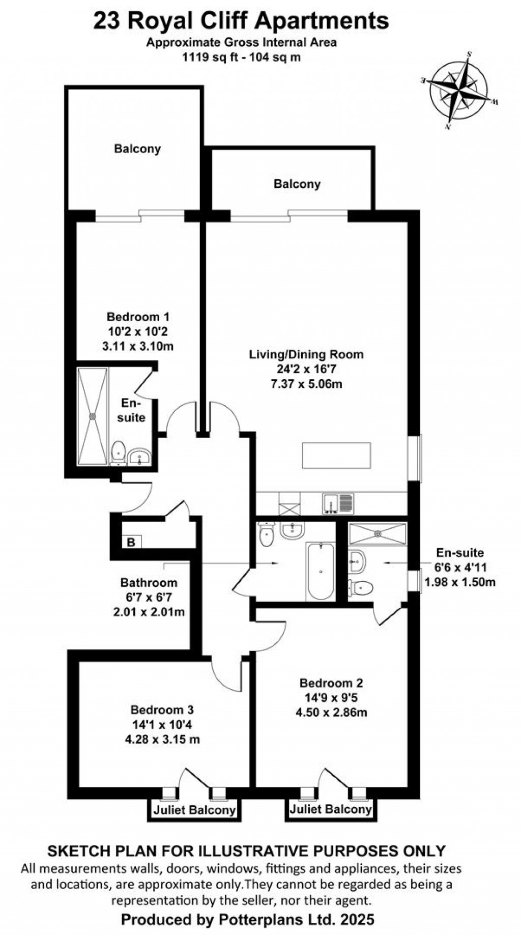 Floorplans For Sandown, Isle of Wight