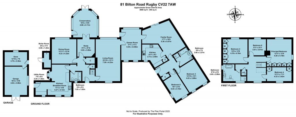 Floorplans For Bilton Road, Rugby, CV22
