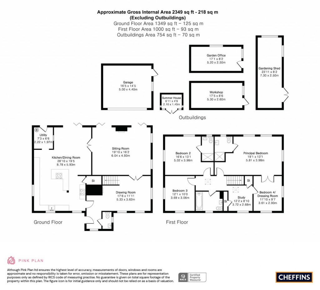 Floorplans For Mill Hill, Swaffham Prior, Cambridge