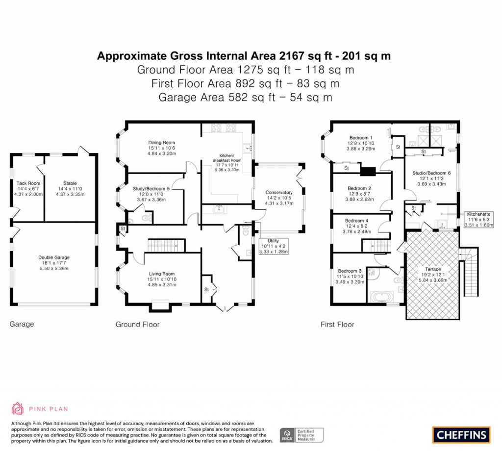 Floorplans For Old North Road, Bourn