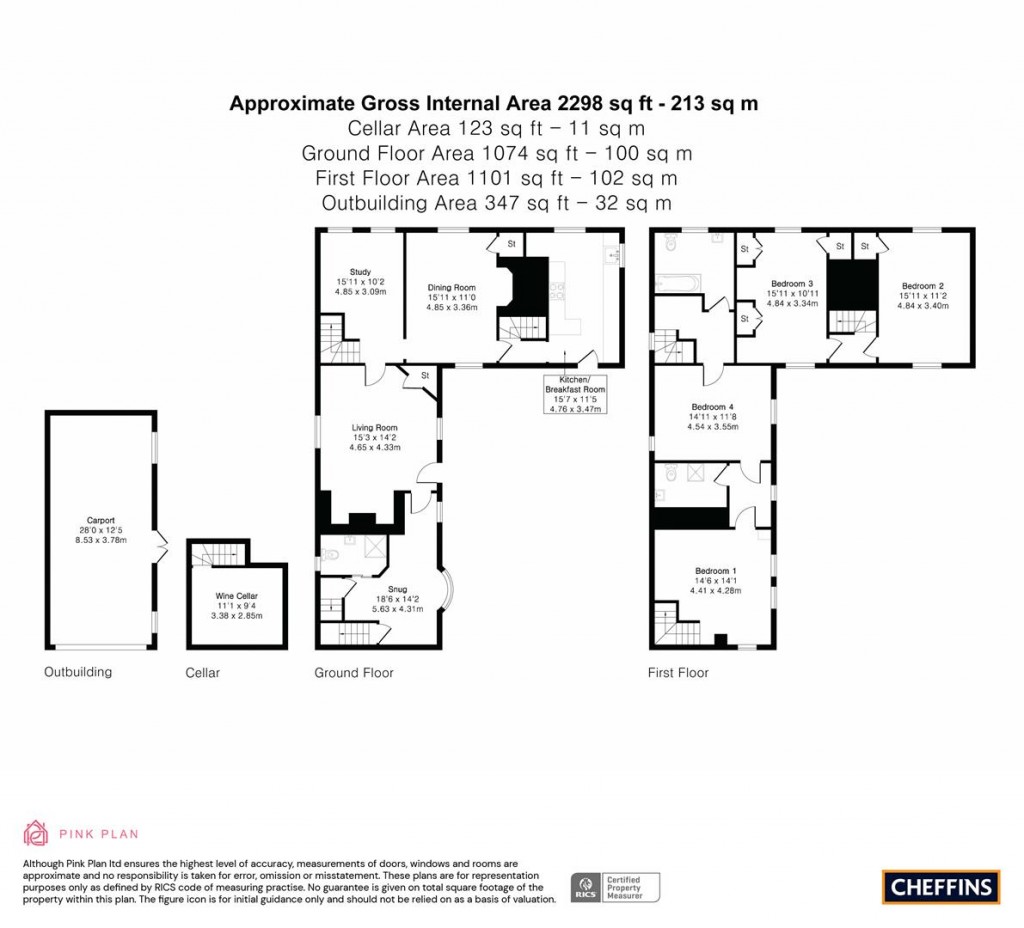 Floorplans For High Street, Linton