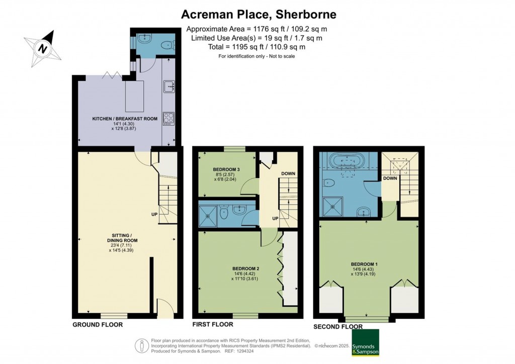 Floorplans For Acreman Street, Sherborne, Dorset
