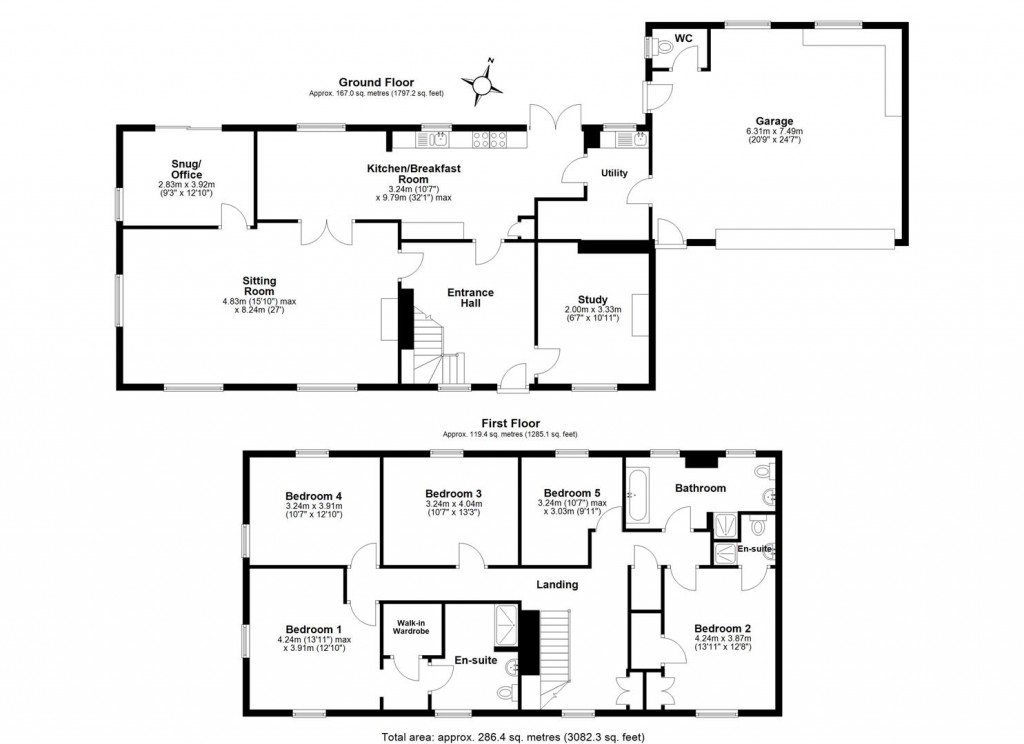 Floorplans For Whitehill Road, Newton Abbot
