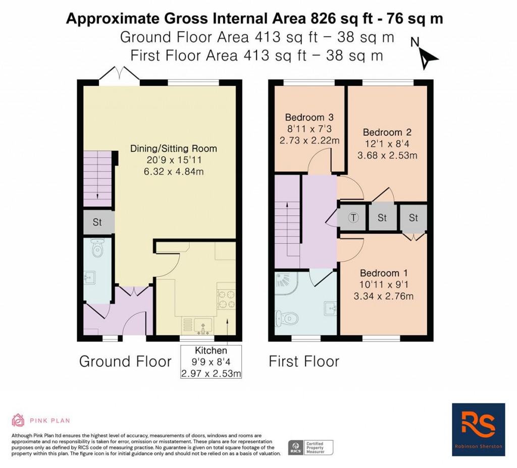 Floorplans For Brook Street, Watlington