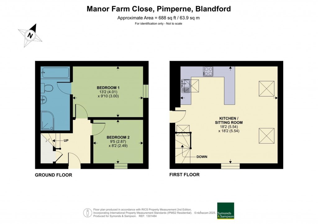 Floorplans For Manor Farm Close, Pimperne, Blandford Forum