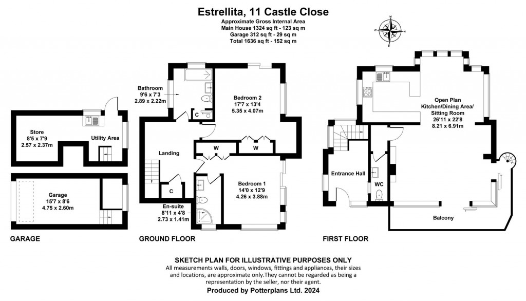 Floorplans For Ventnor, Isle of Wight