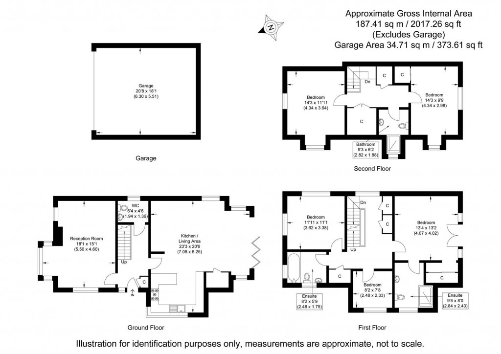 Floorplans For Gillon Way, Radwinter, Saffron Walden