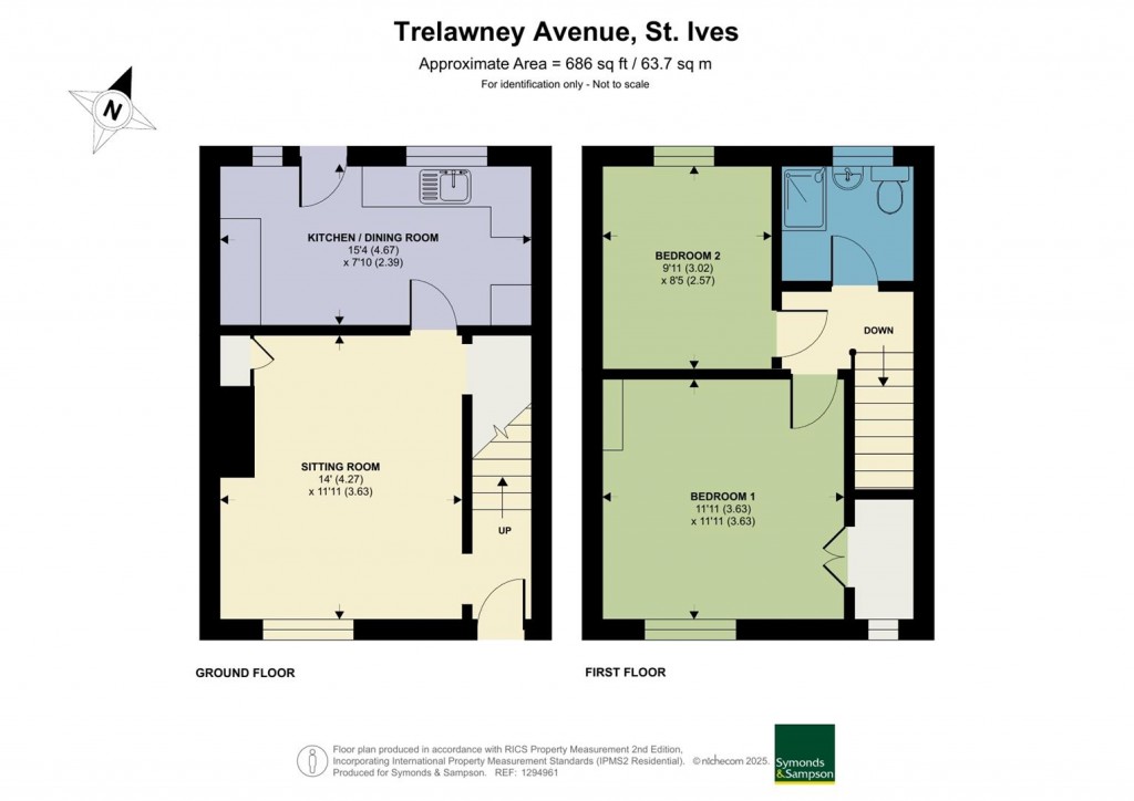 Floorplans For Trelawney Avenue, St Ives
