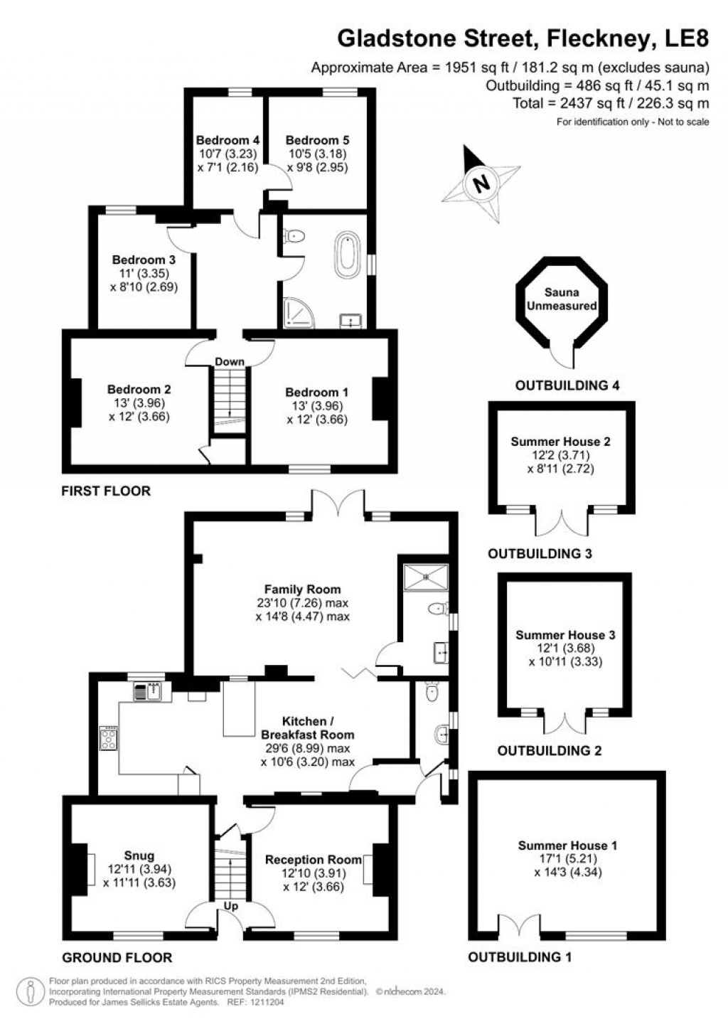 Floorplans For Gladstone Street, Fleckney, Leicestershire