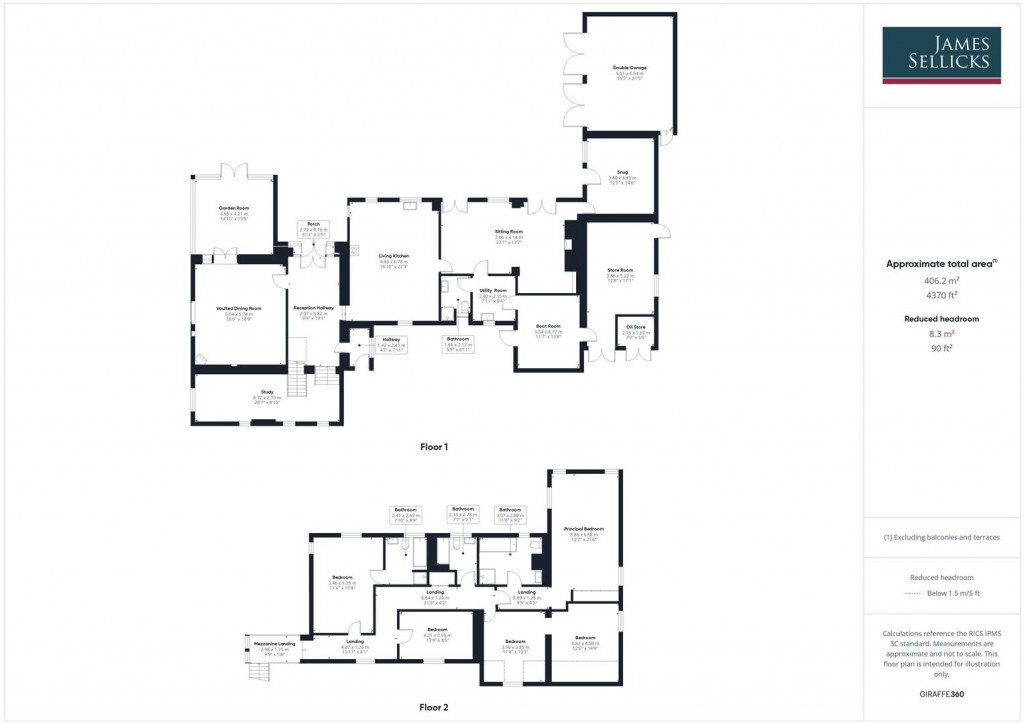 Floorplans For Church Barn, Main Street, Blaston, Market Harborough