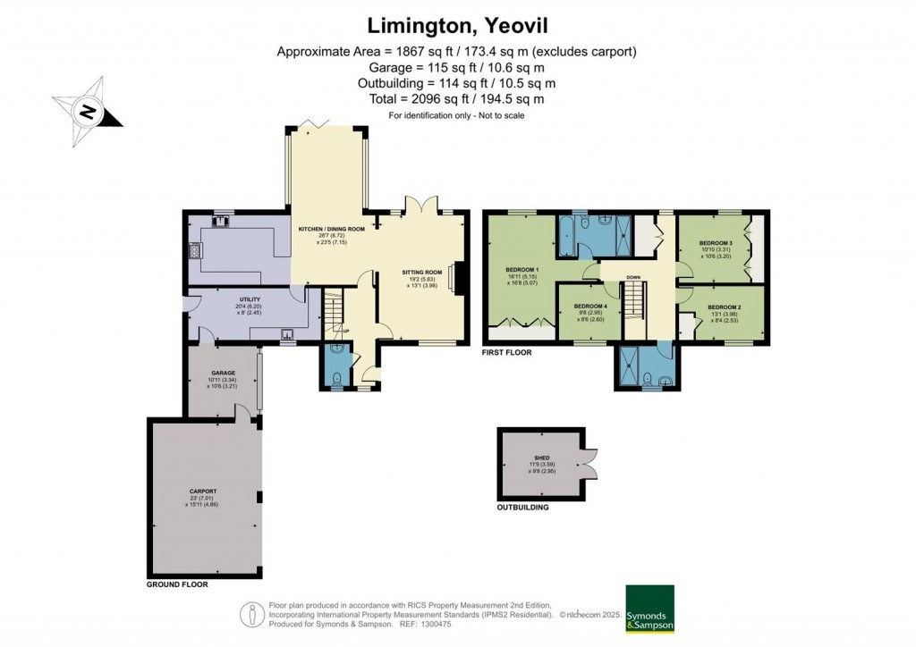 Floorplans For Limington, Mudford, Somerset