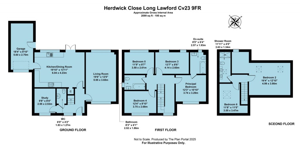 Floorplans For Herdwick Close, Long Lawford, Rugby, CV23