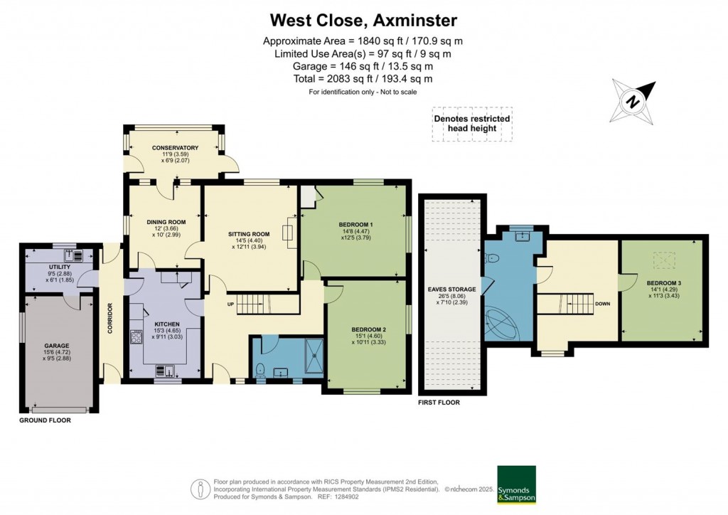 Floorplans For West Close, Axminster