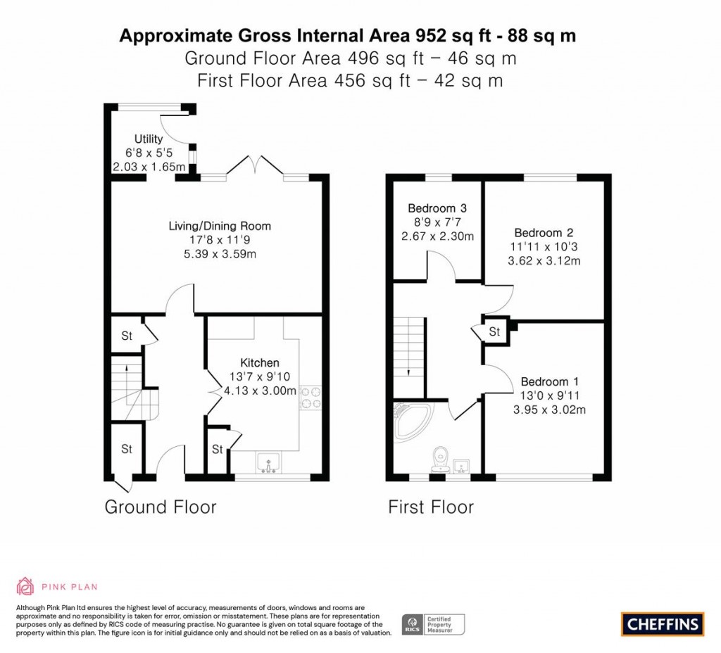 Floorplans For Chartfield Road, Cambridge