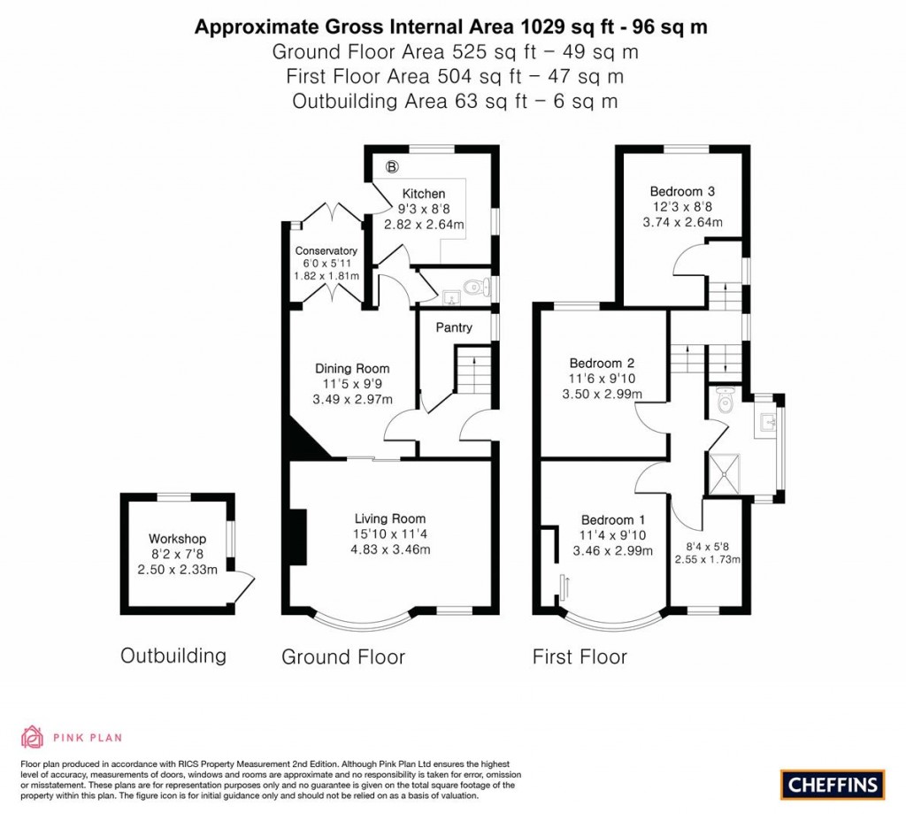 Floorplans For Lovell Road, Cambridge
