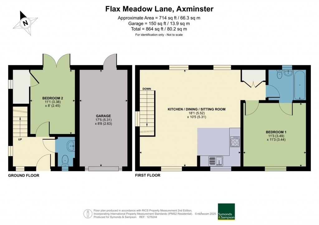 Floorplans For Flax Meadow Lane, Axminster, Devon